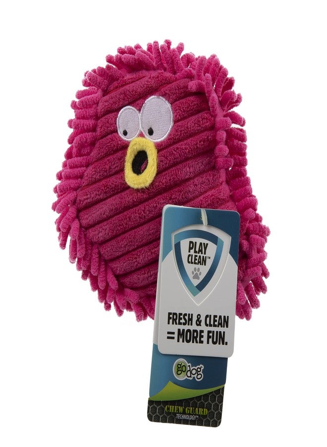 جو دوج لعبة الكلاب القطيفة من جو دوغ بلاي كلين جيرمز، تصدر صوتاً عند الضغط عليها، مزودة بزيوت عطرية مزيلة للروائح، وتقنية حماية من المضغ - لون وردي، حجم كبير - Image 4